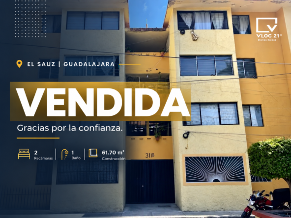 VENDIDA Departamento en El Sauz