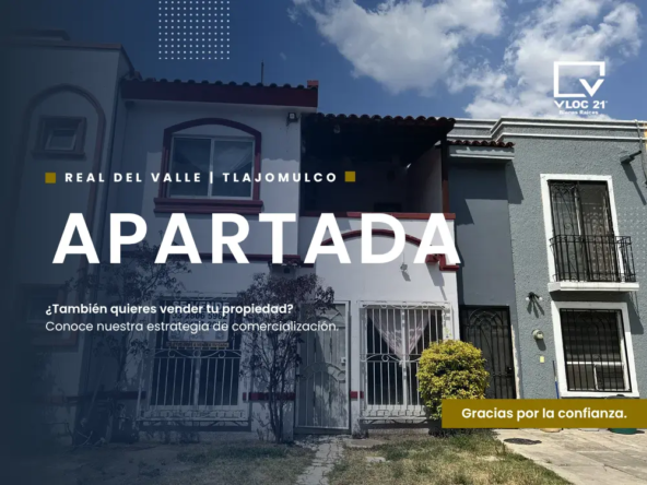Casa apartada en Real del Valle, Tlajomulco de Zúñiga, comercializada por VLOC 21 Inmobiliaria.